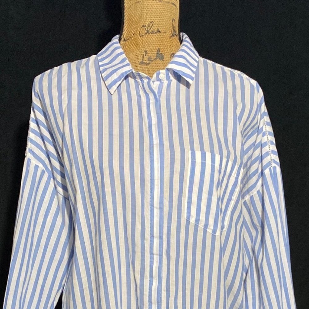 Zara Basic Collection S Button Down Shirt Oversiz… - image 2